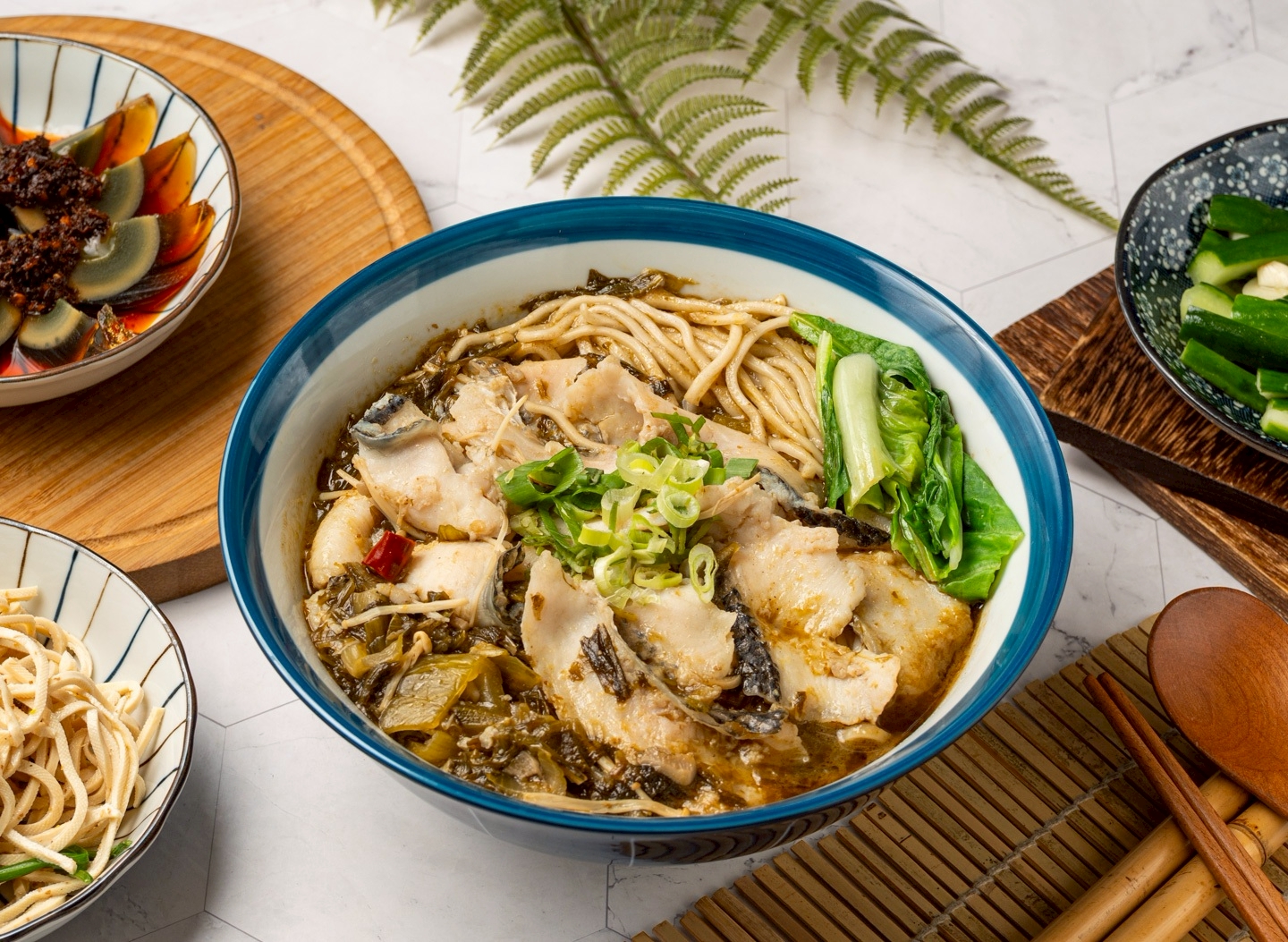 五股美食 四川麻辣吃溜麵館 酸菜魚麵 Pickled Fish Noodle